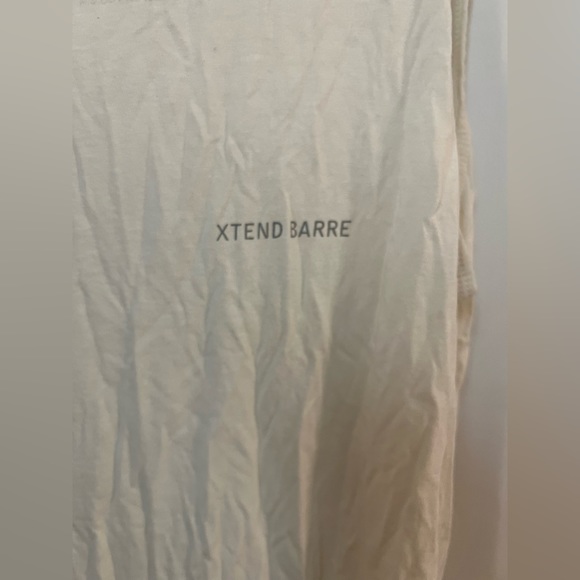 Xtend Barre tank top white cream Size M KNOW YOUR LIMITS THEN X TEND THEM - Picture 5 of 6